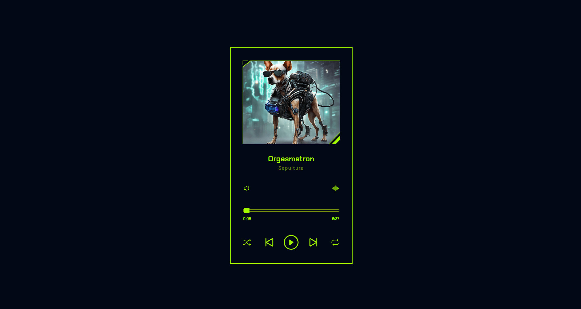 CyberPunk Player Songs App